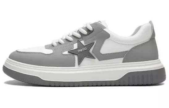 Кеды мужские, обувь для скейтбординга низкая серый Aokang