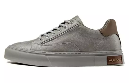 Кеды мужские, обувь для скейтбординга низкая серый Aokang