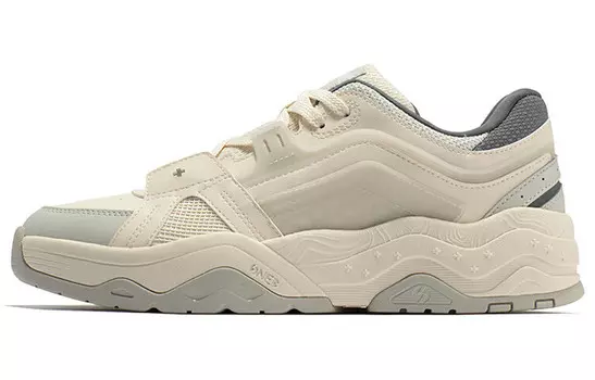 Кеды мужские, обувь для скейтбординга низкая серый/бежевая At One Point 361°