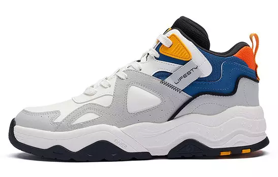 Кеды мужские, обувь для скейтбординга низкая серый белый синий 361°