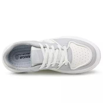 Кеды мужские, обувь для скейтбординга низкая серый/бежевая Warrior