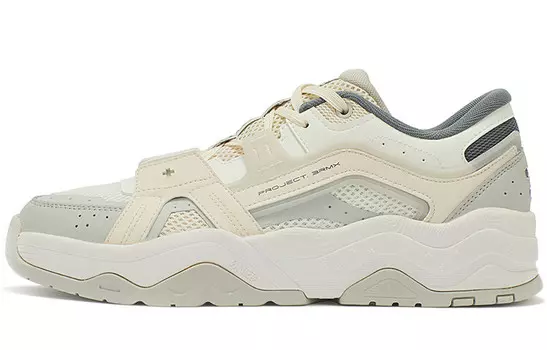 Кеды мужские, обувь для скейтбординга низкая серый/бежевая At One Point 361°