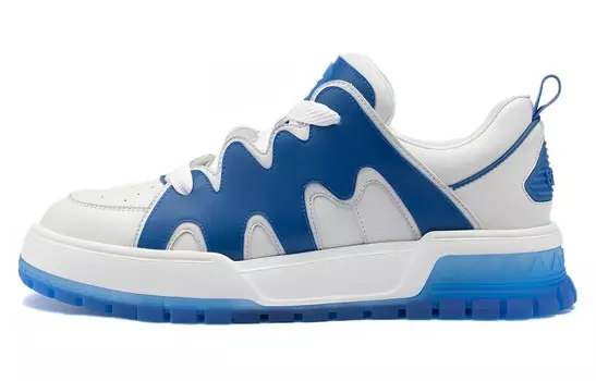 Кеды мужские, обувь для скейтбординга низкая синий Aokang