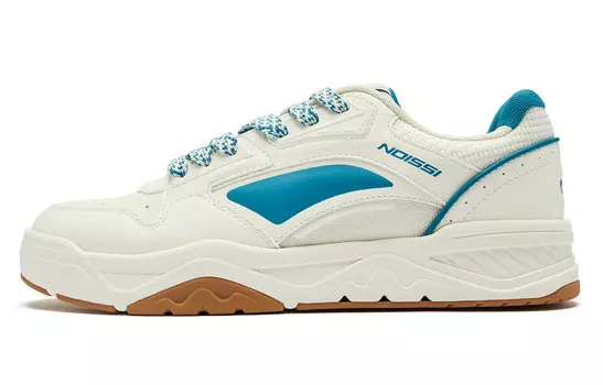 Кеды мужские, обувь для скейтбординга низкая слоновая кость синий город Qiaodan