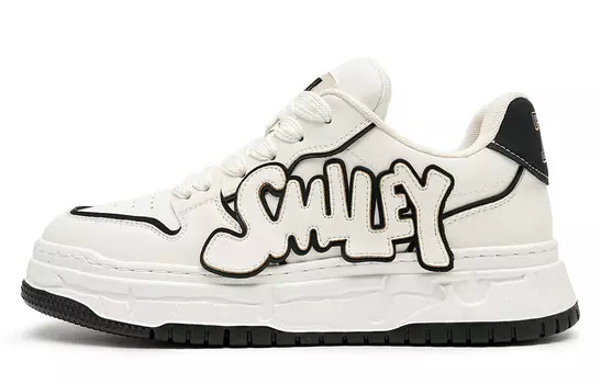 Кеды мужские, обувь для скейтбординга низкая Smiley, синий/белый