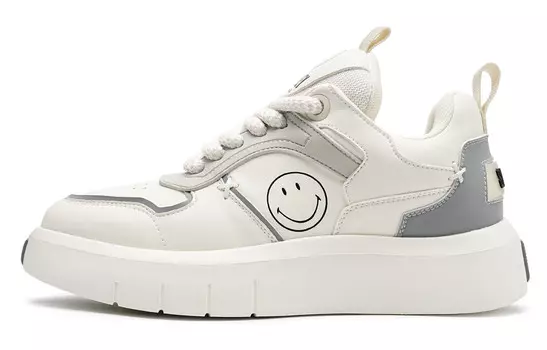 Кеды мужские, обувь для скейтбординга низкая Smiley, цвет Gray White