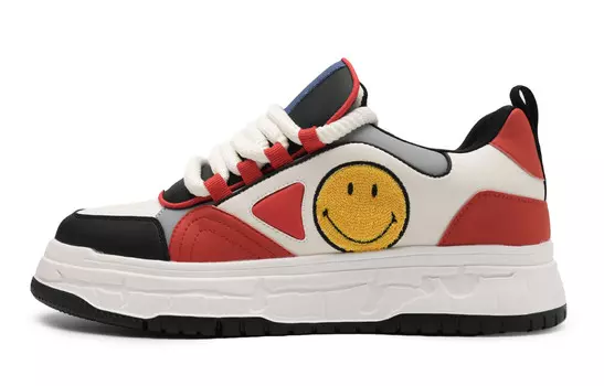 Кеды мужские, обувь для скейтбординга низкая Smiley, синий/белый