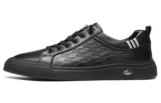Кеды мужские, обувь для скейтбординга низкая St&Sat, черный