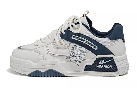 Кеды мужские, обувь для скейтбординга низкая темно-синий Warrior