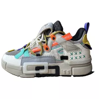 Кеды мужские, обувь для скейтбординга низкая теплая дымка серый/Фея Фруктовый зеленый Erke