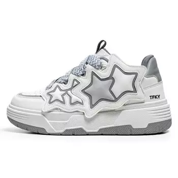Кеды мужские, обувь для скейтбординга низкая Tfky, цвет White Gray