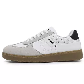 Кеды мужские, обувь для скейтбординга низкая Warrior, бежевый/серый/зеленый