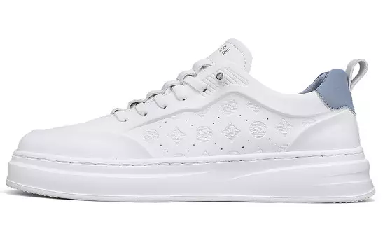 Кеды мужские, обувь для скейтбординга низкая Yearcon, белый/синий