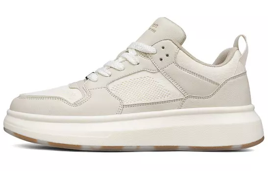 Кеды мужские, обувь для скейтбординга низкая Yearcon, цвет Pure white/grass green