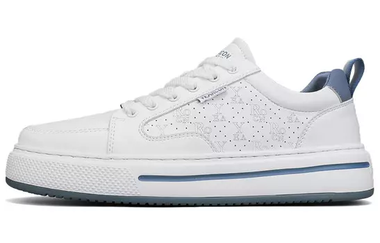 Кеды мужские, обувь для скейтбординга низкая Yearcon, белый/зеленый