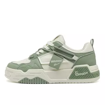 Кеды мужские, обувь для скейтбординга низкая зеленый Warrior