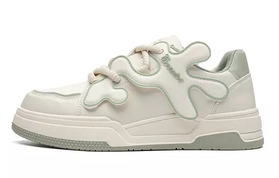 Кеды мужские, обувь для скейтбординга низкая зеленый Warrior