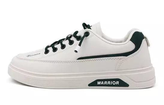 Кеды мужские, обувь для скейтбординга низкая зеленый/бежевый Warrior