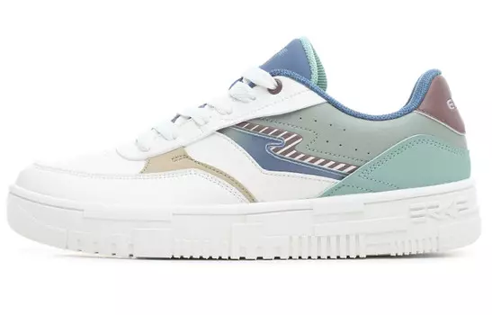 Кеды мужские, обувь для скейтбординга низкая Зеленый/Белый Erke