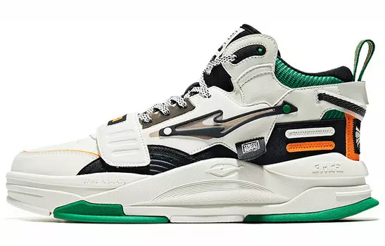 Кеды мужские, обувь для скейтбординга среднего размера микрокристаллическая белый/орто-черный Erke