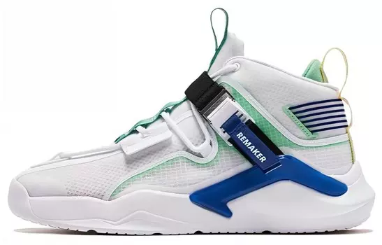 Кеды мужские, обувь для скейтбординга среднего размера белый/синий Qiaodan