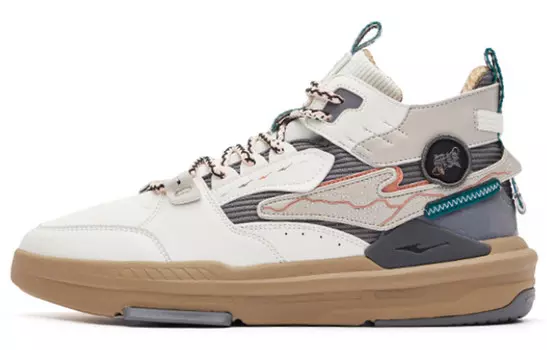 Кеды мужские, обувь для скейтбординга среднего размера неотбеленные основной цвет/спокойный серый Erke