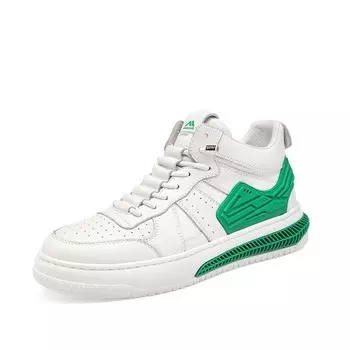 Кеды мужские, обувь для скейтбординга средняя высота зеленый Kolumb