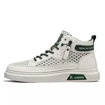 Кеды мужские, обувь для скейтбординга средняя высота Cahhrrn, цвет White Gray