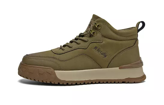 Кеды мужские, обувь для скейтбординга средняя высота Hla, коричневый