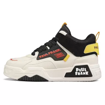 Кеды мужские, обувь для скейтбординга средняя высота Paul Frank, бежевый/хаки