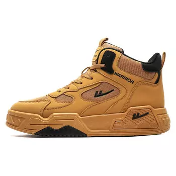Кеды мужские, обувь для скейтбординга средняя высота желтый Warrior