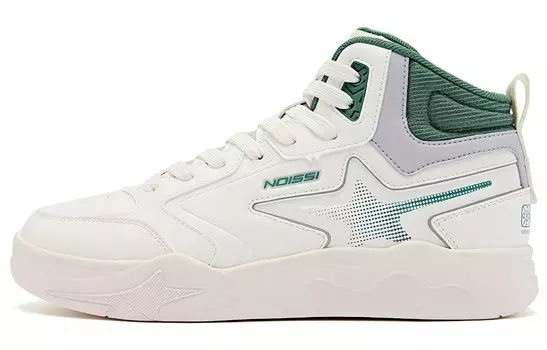 Кеды мужские, обувь для скейтбординга средняя высота зеленый Qiaodan