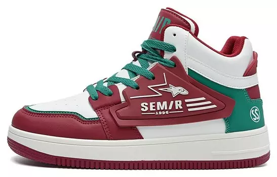 Кеды мужские, обувь для скейтбординга средняя высота Semir, цвет Burgundy