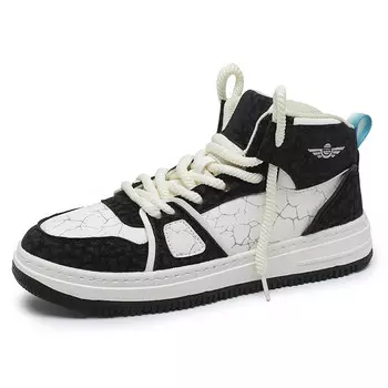 Кеды мужские, обувь для скейтбординга средняя высота Tonybear, цвет Panda Black