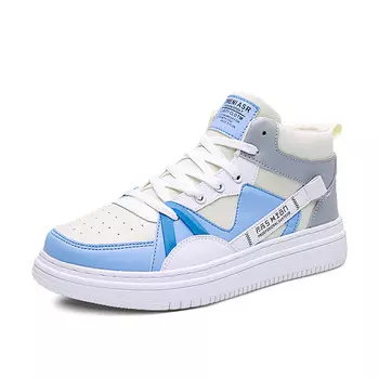 Кеды мужские, обувь для скейтбординга средняя высота Tonybear, цвет White Gray