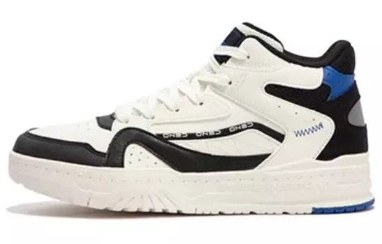 Кеды мужские, обувь для скейтбординга высокая белый/черный 361°