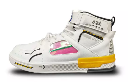 Кеды мужские, обувь для скейтбординга высокая белый/обсидианово-черный 361°