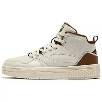 Кеды мужские, обувь для скейтбординга высокая белый/коричневый Erke