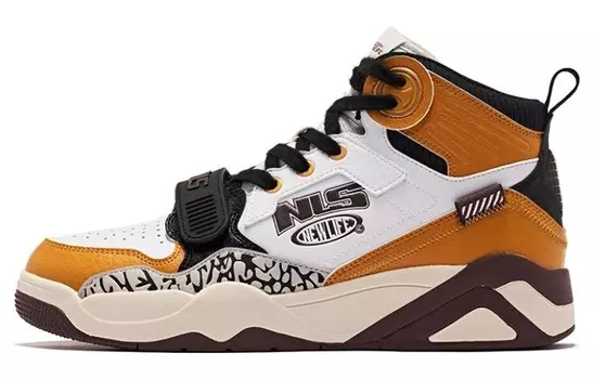 Кеды мужские, обувь для скейтбординга высокая белый/черный/коричневый Qiaodan