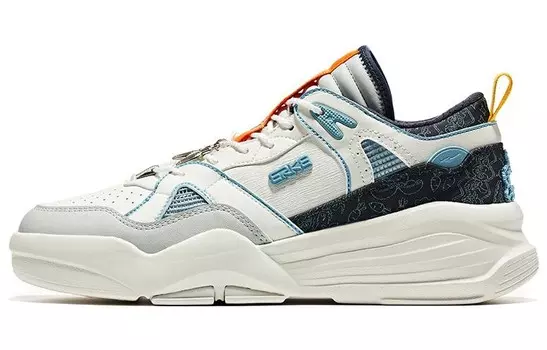 Кеды мужские, обувь для скейтбординга высокая белый/синий Erke