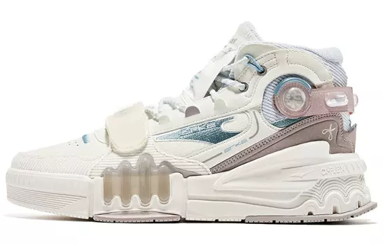 Кеды мужские, обувь для скейтбординга высокая белый/серый/синий Erke