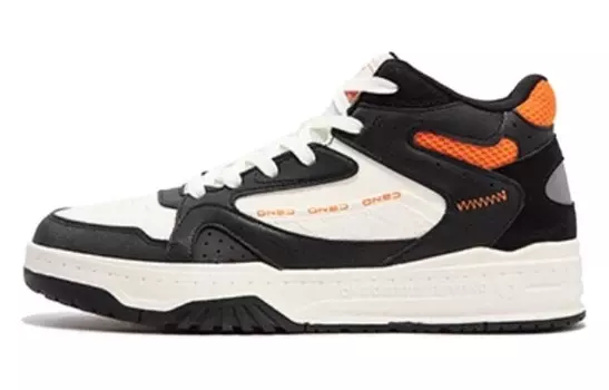 Кеды мужские, обувь для скейтбординга высокая черный/белый 361°