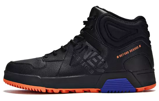 Кеды мужские, обувь для скейтбординга высокая черный/красный 361°