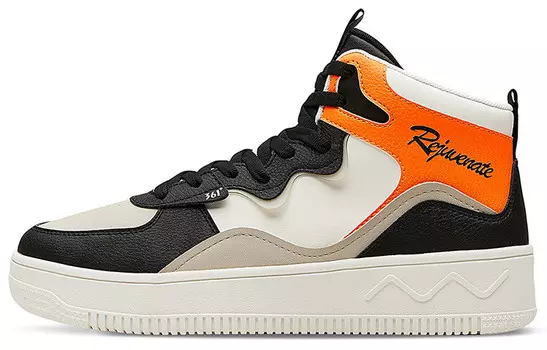 Кеды мужские, обувь для скейтбординга высокая черный/белый 361°