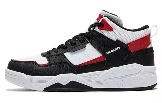 Кеды мужские, обувь для скейтбординга высокая черный/красный 361°