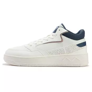 Кеды мужские, обувь для скейтбординга высокая Feather белый / ностальгический синий 361°