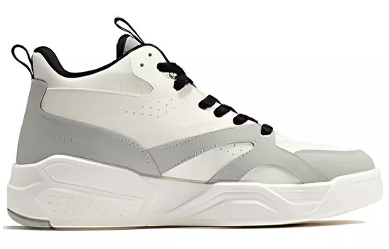 Кеды мужские, обувь для скейтбординга высокая Feather белый/4U серый 361°