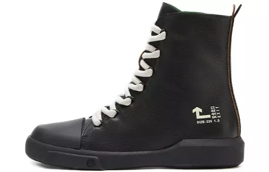 Кеды мужские, обувь для скейтбординга высокая Knight черный Suren