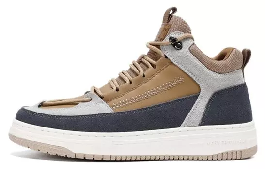 Кеды мужские, обувь для скейтбординга высокая коричневый Fairwhale