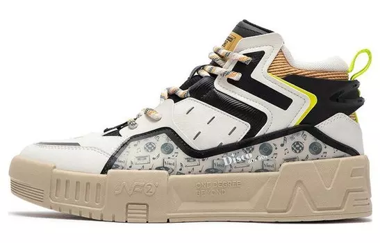 Кеды мужские, обувь для скейтбординга высокая Oat молочный/обсидиан черный 361°